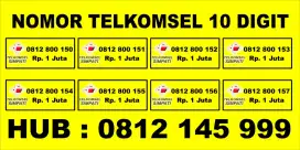 NOMOR CANTIK TELKOMSEL 10 DIGIT