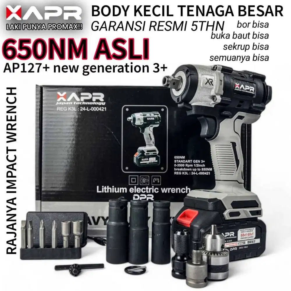 APR AP127+ RAJA BOR IMPACT WRENCH 650NM TENAGA BESAR, Viral, like new