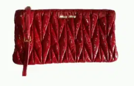 MIU MIU LEATHER CLUTCH