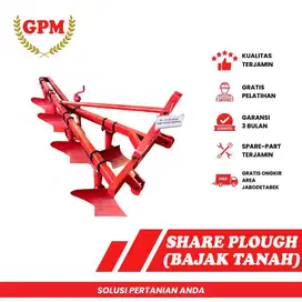 Implemen Pertanian Share Plough Bajak Tanah untuk Traktor Roda 4