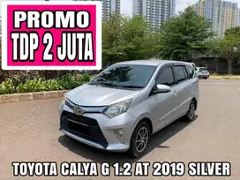 TOYOTA CALYA G 1.2 AT 2019 SILVER PROMO DP MINIM 2 JUTA!!!