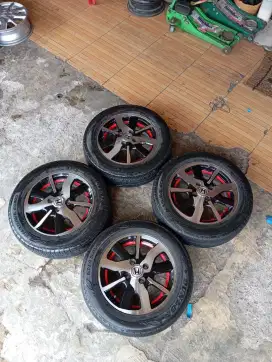 VELG OEM HONDA BRIO TWOTONE RING 14 PCD 4X100 PLUS BAN