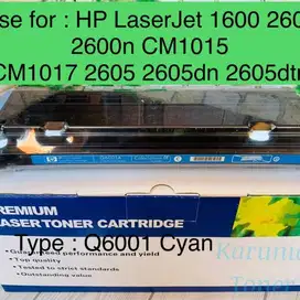 Compatible HP Q6000A Black laser toner cartridge for the HP Color Lase