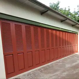 Pintu Besi lipat sliding minimalis modern, jasa pasang service bandung