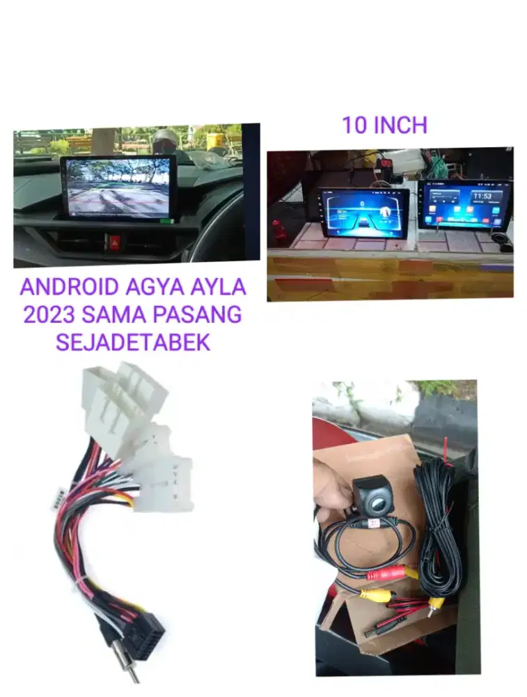 Headunit android Agya Ayla 2024 android SM pasang sejadetabek