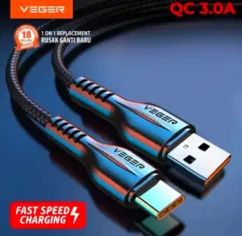 Charger Cable Type Micro C Veger Qualcomm 3.0 High Speed ORIGINAL