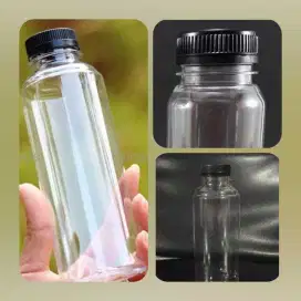 Botol Almond 250ml + Tutup Hitam