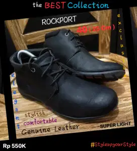 ROCKPORT 40 Asli KuliT, Elegan, Eksklusif, Nyaman