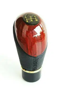 Shift knob 5speed manual motif kayu