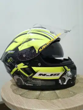 Jual Helm NJS ZX1 Yellow + Parani M10 wired