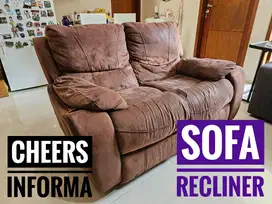 Sofa Recliner merk CHEERS (Informa) 2 seater / dudukan