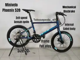 Sepeda minivelo phoenix 539 terringan di kelasnya full alloy