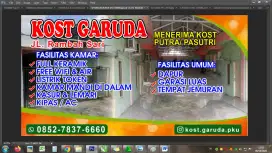 Kos Kost Putra Pasutri dekat Awal Bros DPRD-Jl. Rambah Sari Pekanbaru