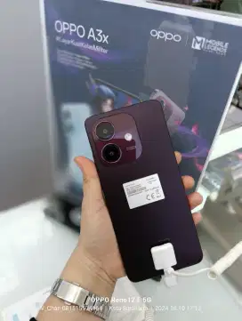 OPPO A3x Baru RAM 4GB+4GB/64GB Bergaransi Resmi 12 bulan‼️