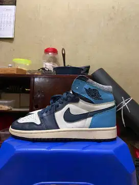 Sepatu Nike Air Jordan 1 High Obsidian Second Branded