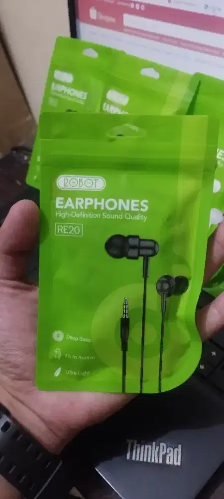 HEADSET EARPHONE ROBOT RE 20 KHANZACC SUPERBASS