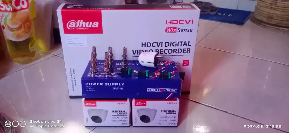 Promo Cctv Dahua 2mp 4 kamera sudah sama pasangnya