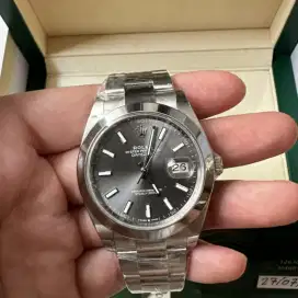 New Unworn Rolex Datejust 41mm Rhodium RAREDIAL 126300 submariner 2022
