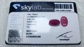 Natural Ruby Corundum 6.43 Ct Mewah Memo Skylab