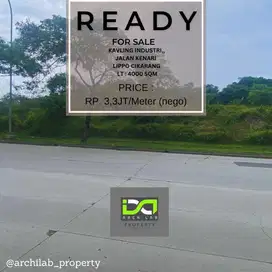 Di Jual Kavling 4000m  di Jalan Utama Kenari DS 5 Lippo Cikarang