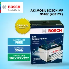 JUAL Aki Accu Baterai kering Merk Bosch untuk Otomotif anda.