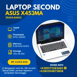 LAPTOP ASUS X453MA. RAM 8GB. SSD 256GB