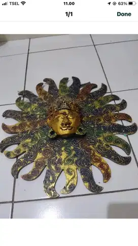 pajangan dinding bunga matahari