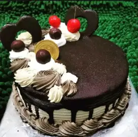 Kue ultah blackforrest 15 cm