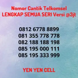 Nomor Cantik Telkomsel Kartu Perdana Simpati Semua Seri LENGKAP @3jt