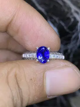 Blue Sapphire 0.82 ct Ring Perak