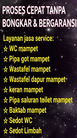 Raja Mampet Bali ( Ahli Service Pipa, WC, Toilet, Wastafel Dapur Buntu
