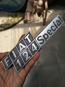 Emblem Aluminium Bomisa Asli Copotan Fiat 124  Special