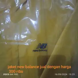 Ijin jual jaket merek new balance anti air dan angin