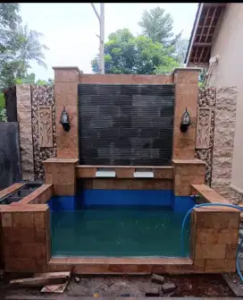 Kolam koi minimalis modern