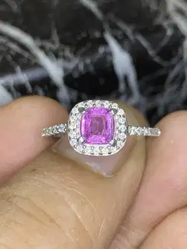 Pink Sapphire 0.77 ct Ring Perak