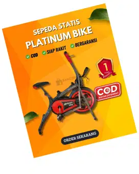 Sepeda statis sepeda olahraga 2 in 1 platinum bike total fitness