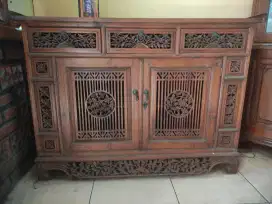 Buffet antik ukir jati asli jepara