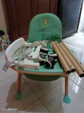 Kursi bayi baby chair Sugar baby lengkap set warna hijau