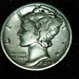 Koin one Dime 1942