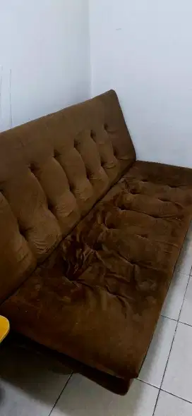 Sofa bed coklat