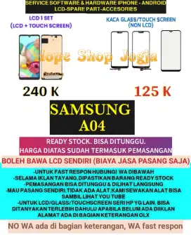 Service HP/Ganti Touchscreen-Baterai-LCD Samsung A04