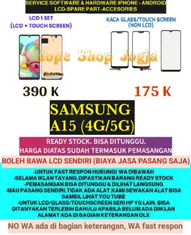 Service HP-Ganti Touchscreen-Baterai-LCD Samsung A15 (4G-5G)