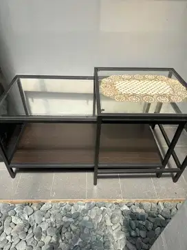 Meja kaca minimalis IKEA