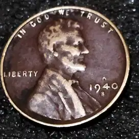 Koin one Cent 1940S langka