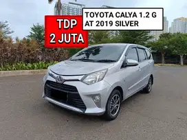 TOYOTA CALYA 1.2 G AT 2019 SILVER PROMO MURAH DP MINIM 2 JUTA