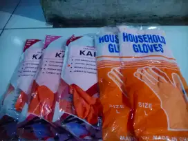 sarung tangan karet kenmaster(8) dan household gloves(2)