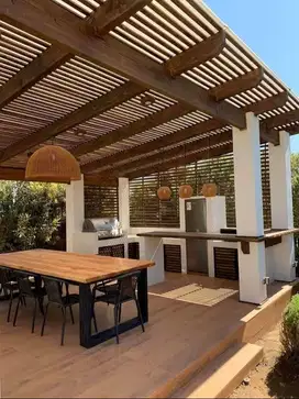 Pergola, Gazebo Minimalis Bali Paranet