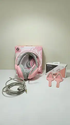 Headset Gaming Headset Komputer Fantech HG20 Chief II Sakura Edition