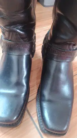 Sepatu boot kanselir/kulit asli/ size 27 - 28 cm