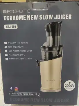 Jual BARU Slow Juicer Ecohome ESJ-999